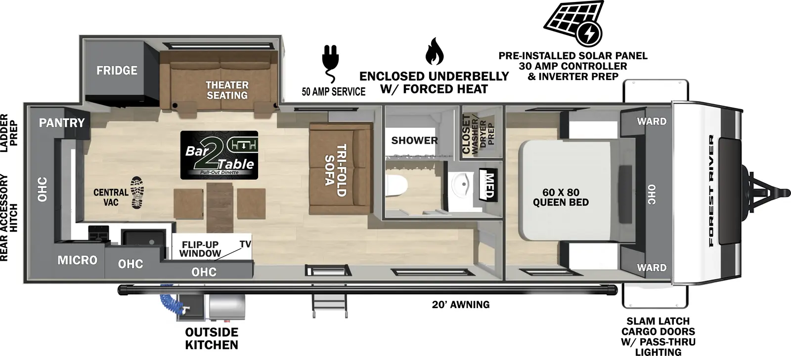 Ibex 26BRE Floorplan